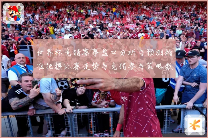世界杯竞猜赛事盘口分析与预测精准把握比赛走势与竞猜参与策略数据研判